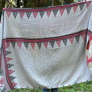 On the lighter side Kantha quilt